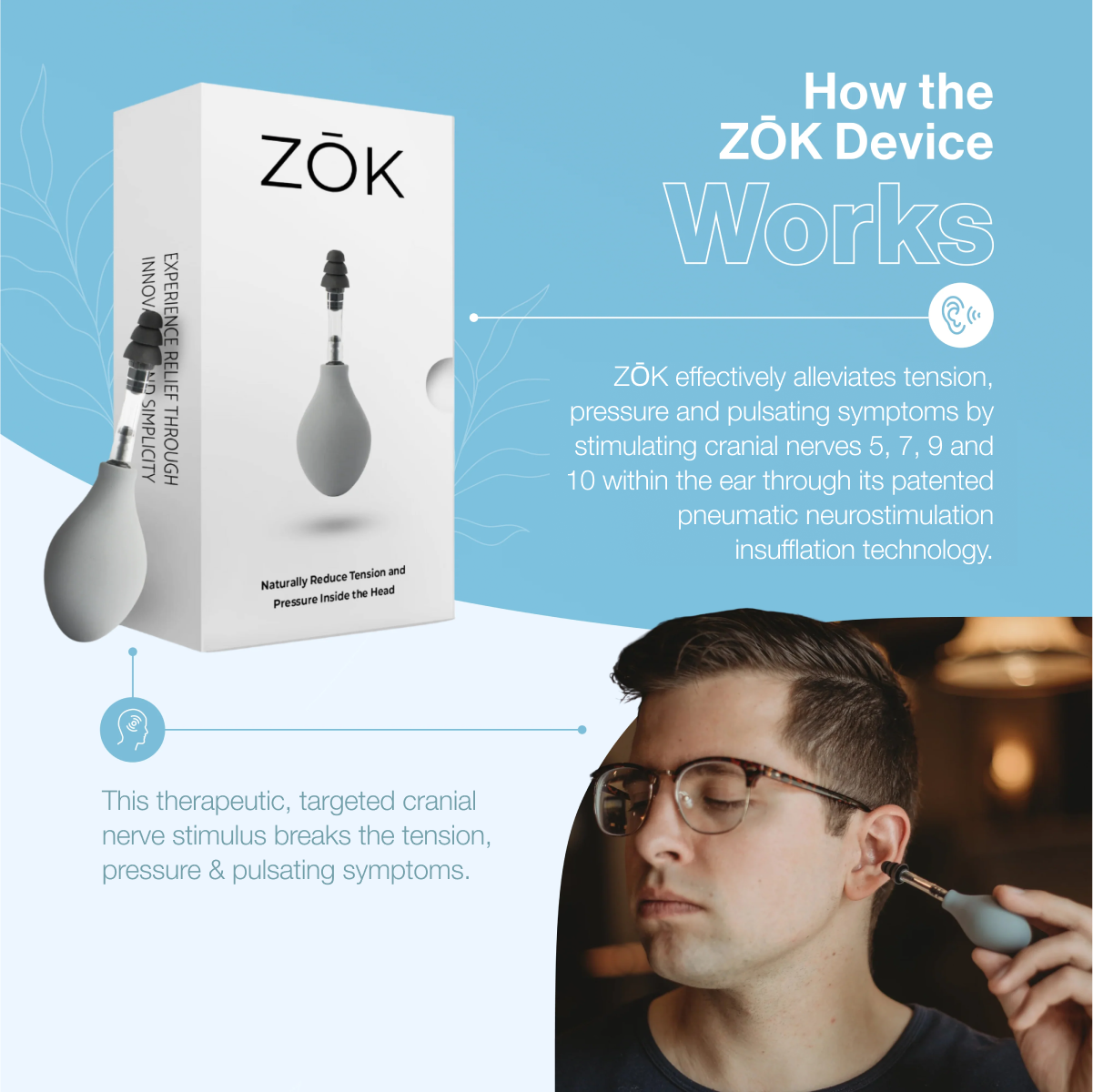 ZŌK - Naturally Reduce Pressure and Tension Inside the Head
