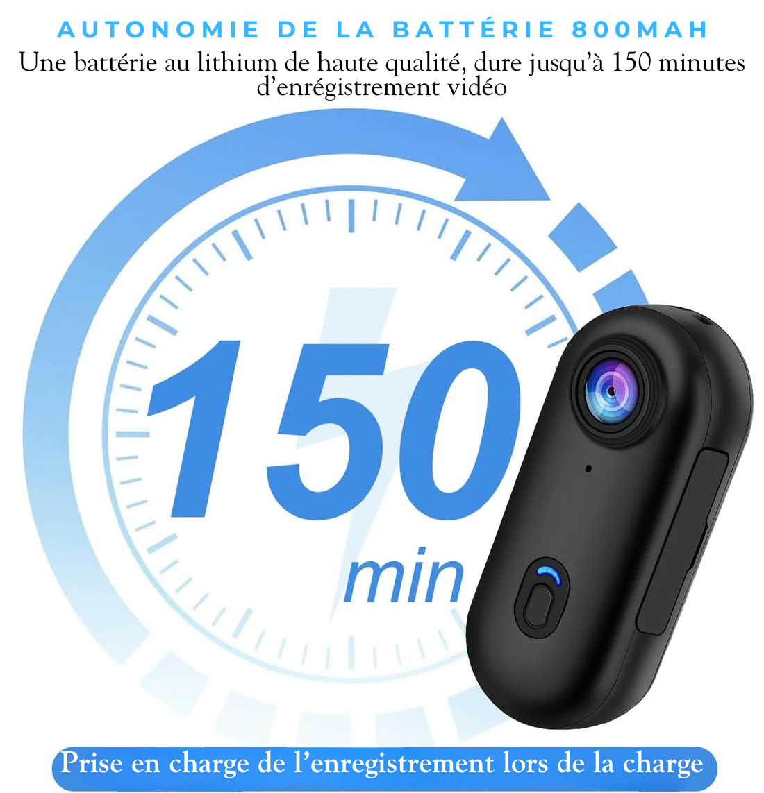 SNAPIXS™ - Caméra d'action 4K magnétique